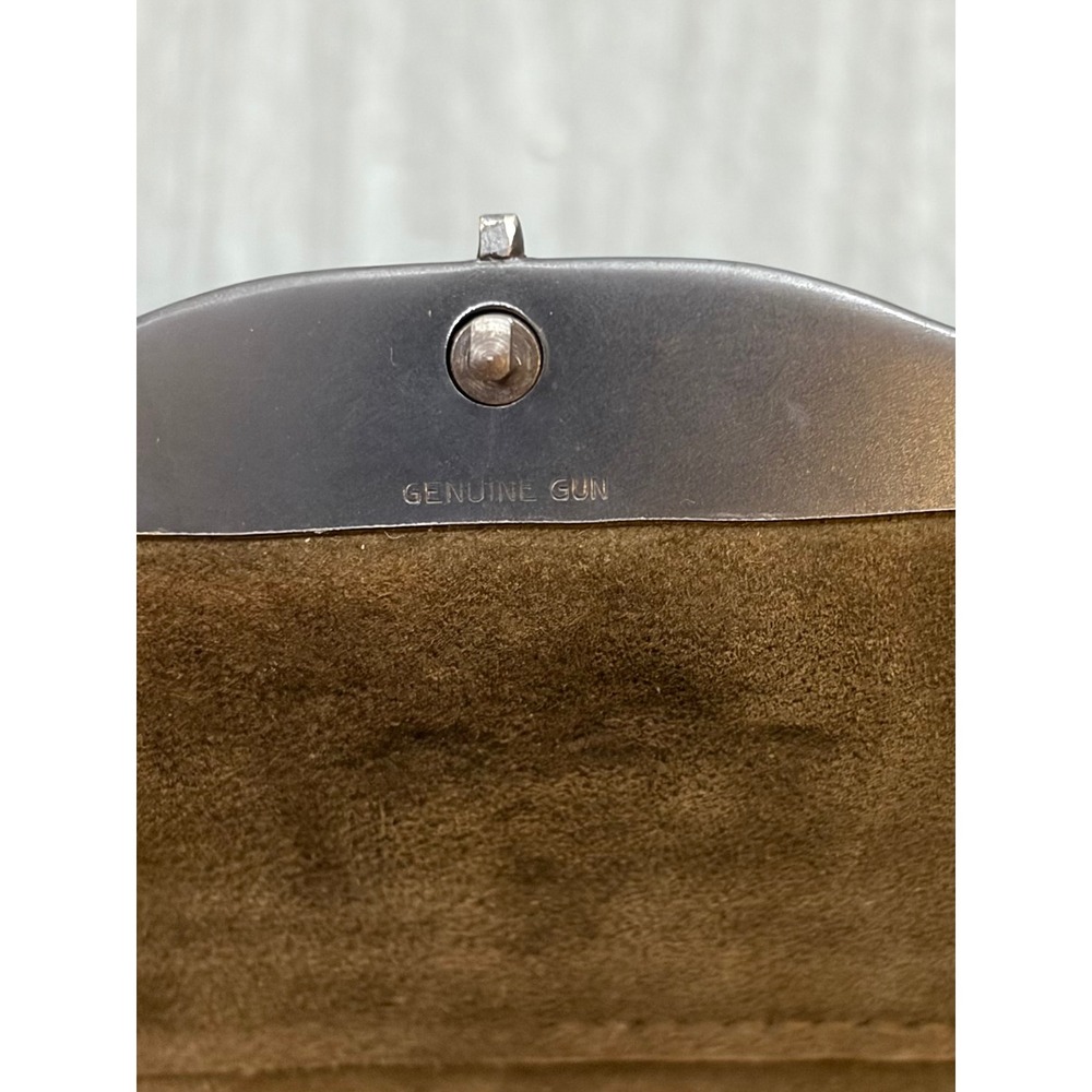 Vintage Meeker Made Tooled Leather OES Eastern Star Handbag Brown Masonic - Picture 15 of 15